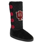 Women's Indiana Hoosiers Button Boots, Size: Large, Black