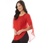 Women's Apt. 9&reg; Asymmetrical Popover Top, Size: Xl, Red