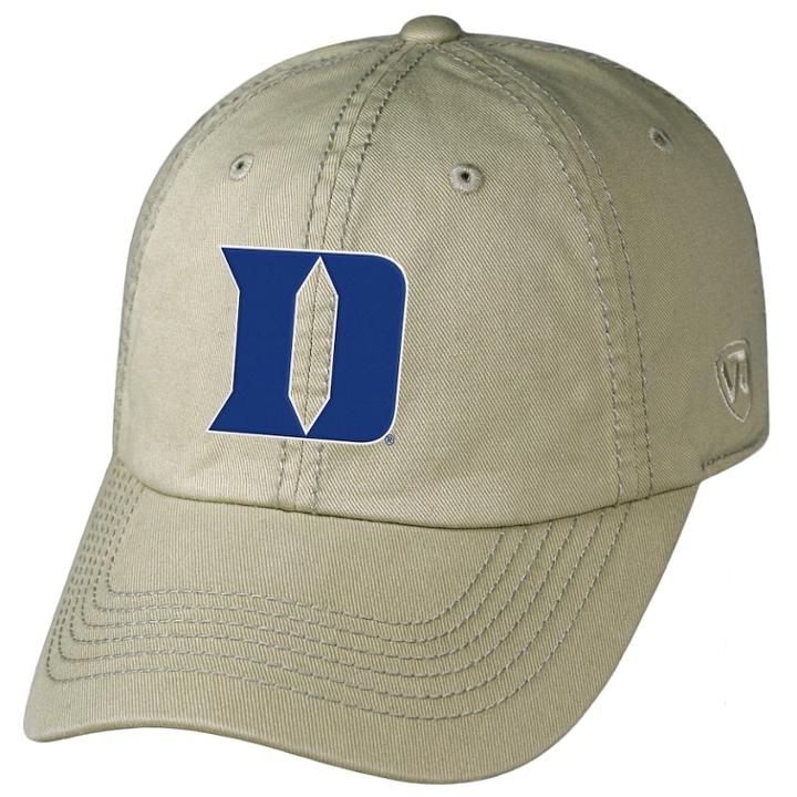 Adult Top Of The World Duke Blue Devils Crew Baseball Cap, Men's, Beig/green (beig/khaki)