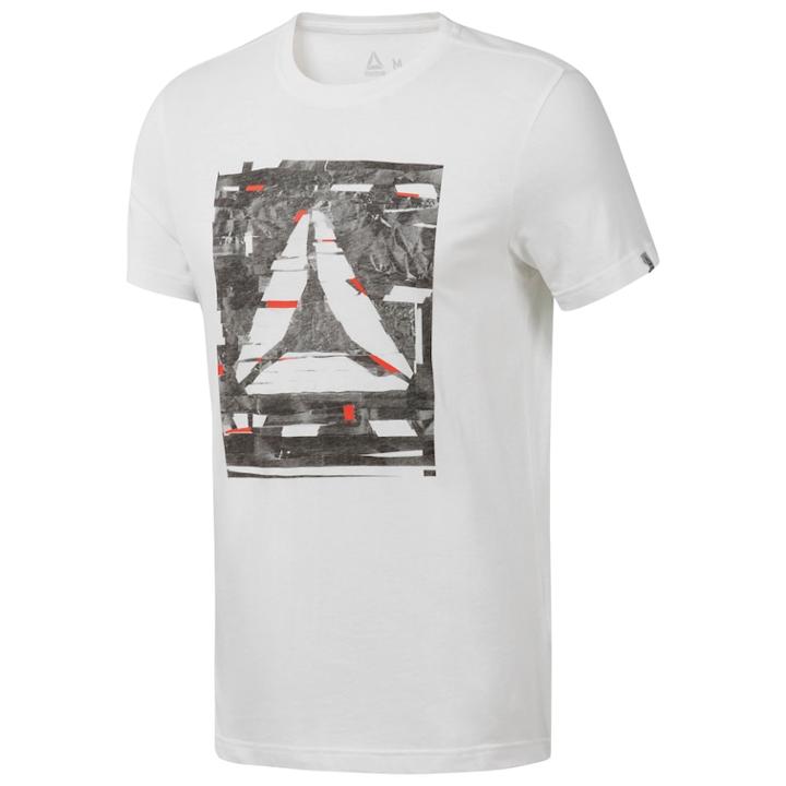 Men's Reebok Glitch Delta Tee, Size: Small, White