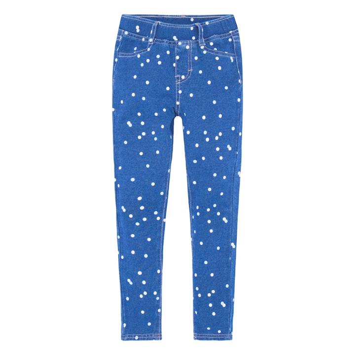 Girls 4-6x Levi's&reg; Haley May French Terry Polka Dot Knit Leggings, Size: 5, Blue Other