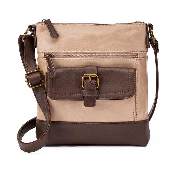 Stone & Co. Megan Leather Crossbody Bag, Women's, White Oth