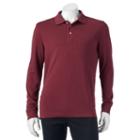 Men's Croft & Barrow&reg; Classic-fit Easy-care Interlock Polo, Size: Large, Dark Red