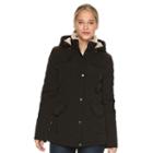 Women's Braetan Hooded Solid Quilted Jacket, Size: Large, Black
