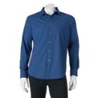 Apt. 9, Men's &reg; Slim-fit Stretch Button-down Shirt, Size: Small Slim, Blue