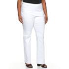 Plus Size Napa Valley Slimming Solution Straight-leg Dress Pants, Women's, Size: 20 W, Natural