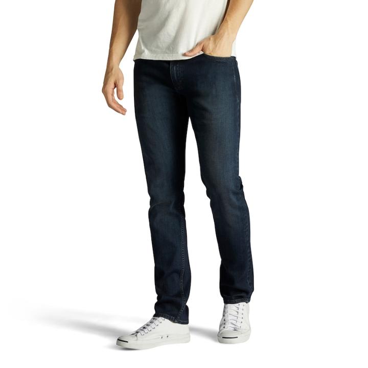 Men's Lee Modern Series Slim Tapered Jeans, Size: 34x32, Dark Blue