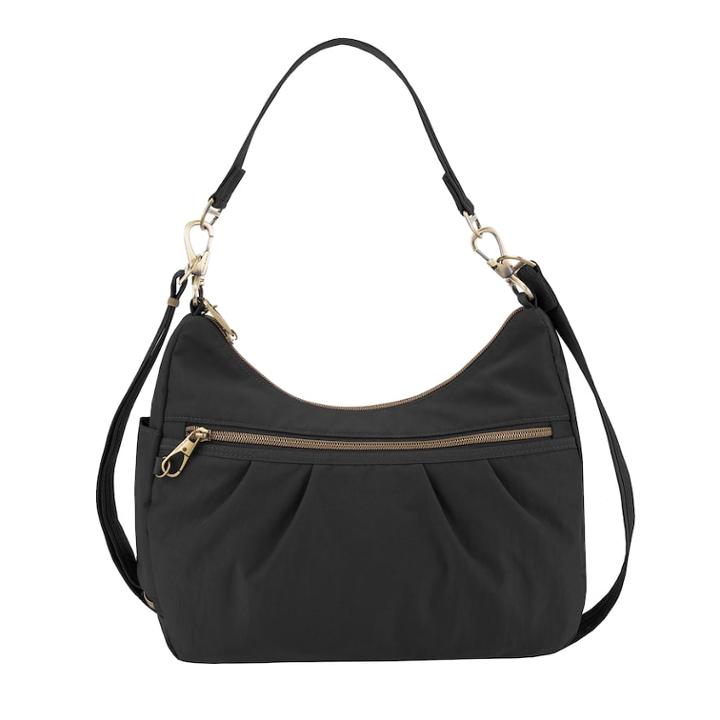 Travelon Anti-theft Signature Hobo Bag, Women's, Black