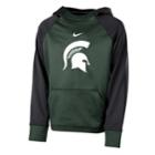 Boys 8-20 Nike Michigan State Spartans Therma-fit Colorblock Hoodie, Size: L 14-16, Green