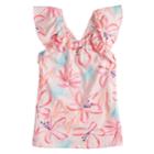 Girls 4-10 Sonoma Goods For Life&trade; Ruffle & Criss Cross Top, Size: 6x, Light Pink