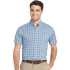 Men's Izod Advantage Sportflex Regular-fit Plaid Stretch Button-down Shirt, Size: Small, Brt Blue