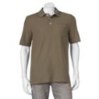 Men's Croft & Barrow&reg; Performance Pocket Pique Polo, Size: Small, Med Brown