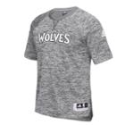 Men's Adidas Minnesota Timberwolves On Court Shooter Tee, Size: Xl, Grey