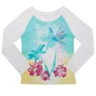 Girls 4-6x French Toast Tropical French Terry Tee, Size: 4, White