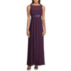 Women's Chaps Sequined Georgette Gown, Size: 14, Purple