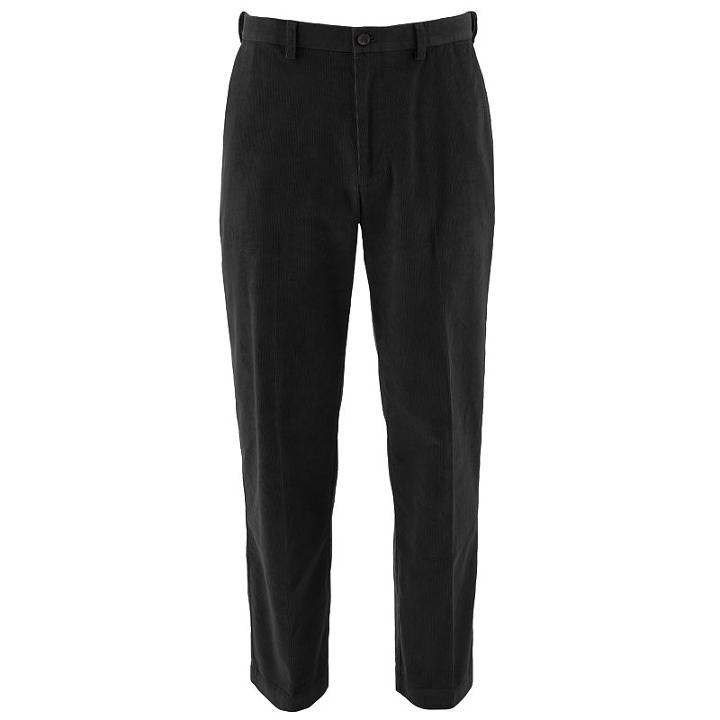 Haggar&reg; Work To Weekend&reg; Classic-fit Flat-front Corduroy Pants, Men's, Size: 33x32, Black