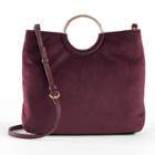 Lc Lauren Conrad Runway Collection Celeste Velvet Ring Crossbody Bag, Women's, Dark Pink