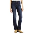 Women's Levi's&reg; Slimming Straight-leg Jeans, Size: 4/27 Avg, Dark Blue