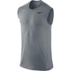 Men's Nike Dri-fit Base Layer Fitted Cool Sleeveless Top, Size: Large, Grey Other
