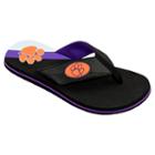 Men's College Edition Clemson Tigers Flip-flops, Size: Large, Black