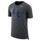 Men's Nike Kentucky Wildcats Dri-fit Mesh Back Travel Tee, Size: Small, Grey (anthracite)