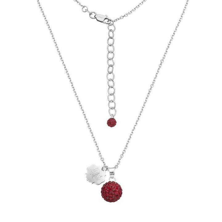 Texas A & M Aggies Crystal Sterling Silver Team Logo & Ball Pendant Necklace, Women's, Size: 18, Purple