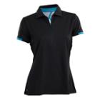 Women's Nancy Lopez Flash Short Sleeve Golf Polo, Size: Xl, Black