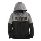Boys 8-20 Puma Colorblock Hoodie, Size: Small, Black