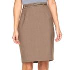 Women's Apt. 9&reg; Pencil Skirt, Size: 14, Brown
