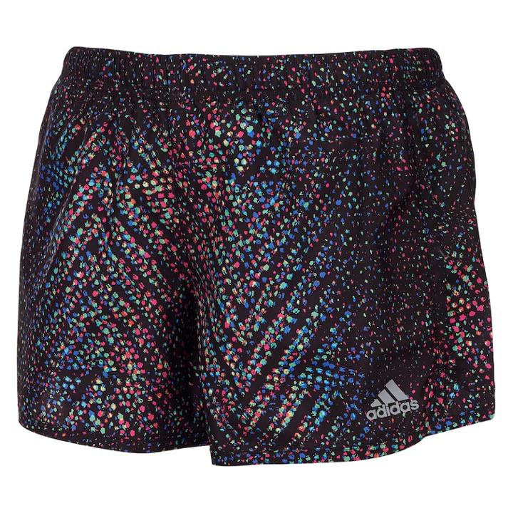 Girls 7-16 Adidas Breakaway Printed Shorts, Size: Large, Black Dot Print