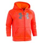 Boys 4-7 Under Armour Logo Zip Hoodie, Size: 7, Orange