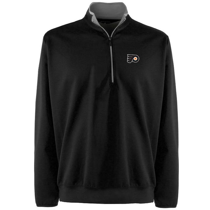Philadelphia Flyers 1/4-zip Leader Pullover - Men, Size: Xl, Black