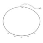 Lc Lauren Conrad Runway Collection Starburst Charm Choker Necklace, Women's, Silver