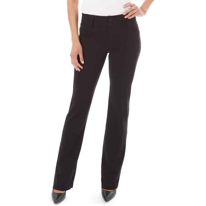 Women's Apt. 9&reg; Magic Waist Tummy Control Bootcut Pants, Size: Small, Black