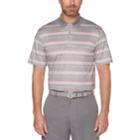 Big & Tall Grand Slam On Course Printed Stripe Polo, Men's, Size: Xl Tall, Med Grey
