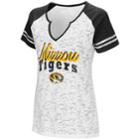 Women's Campus Heritage Missouri Tigers Notch-neck Raglan Tee, Size: Medium, Natural