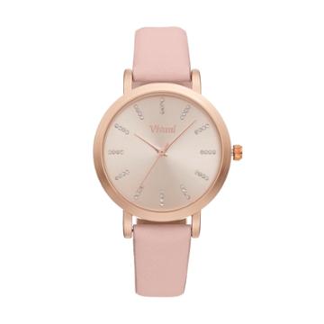 Vivani Women's Crystal Watch, Size: Medium, Pink