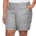 Plus Size Croft & Barrow&reg; Utility Short, Women's, Size: 20 W, Grey