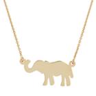 14k Gold Elephant Necklace, Women's, Size: 18, Yellow