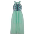 Girls 7-16 Iz Amy Byer Sleeveless Floral Bodice Maxi Dress, Size: 8, Lt Green