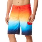Men's Speedo Spray Blend Ombre Board Shorts, Size: Xl, Orange