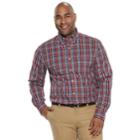 Big & Tall Izod Premium Essentials Classic-fit Stretch Button-down Shirt, Men's, Size: 4xb, Brt Red