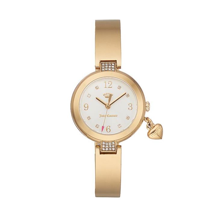 Juicy Couture Women's Sienna Crystal Half Bangle Watch - 1901495, Gold