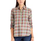 Women's Chaps Plaid Button-down Shirt, Size: Small, Green