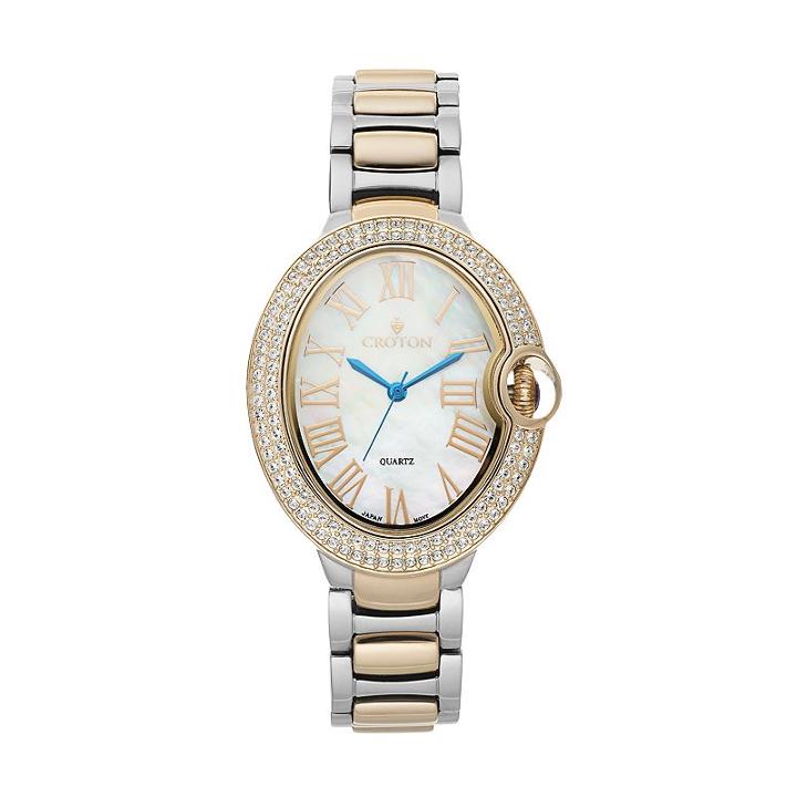 Croton Women's Austrian Crystal Stainless Steel Watch, Multicolor
