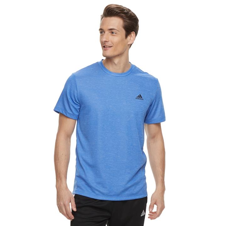 Men's Adidas Esssential Tee, Size: Xl, Med Blue