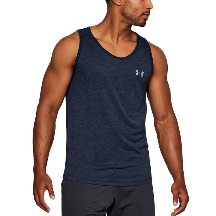 Men's Under Armour Tech Tank, Size: Medium, Blue (navy)