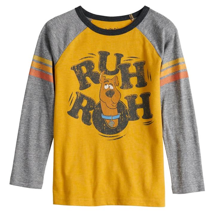 Boys 4-12 Jumping Beans&reg; Retro Scooby-doo Ruh Ruh Raglan Tee, Size: 6, Gold