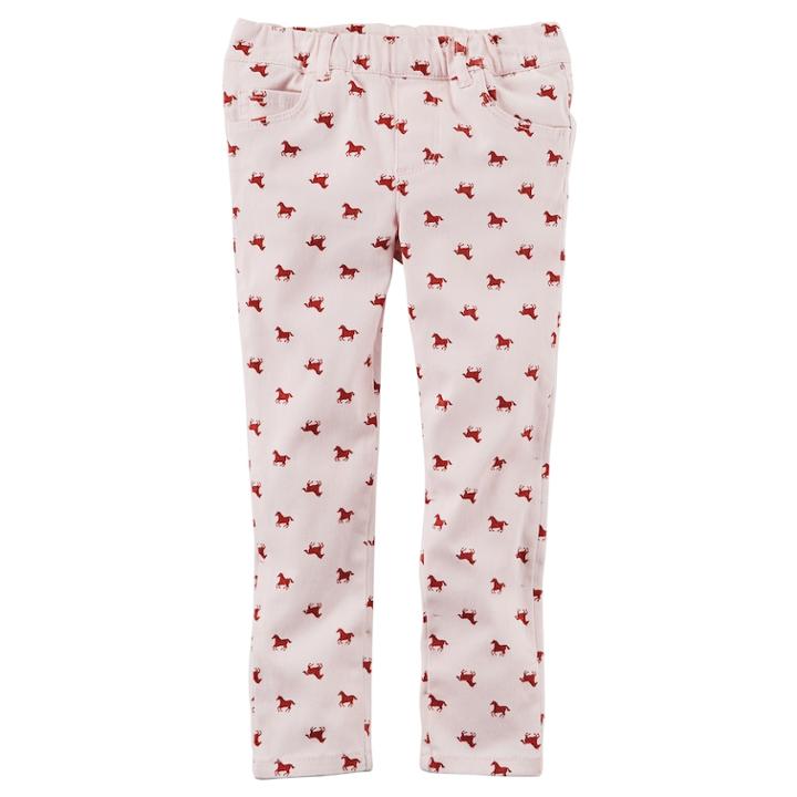Girls 4-8 Carter's Printed Pants, Size: 8, Turquoise Horse
