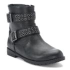 So&reg; Loreen Girls' Motto Boots, Size: 4, Black